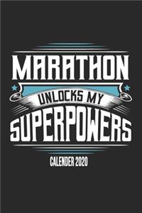 Marathon Unlocks My Superpowers Calender 2020