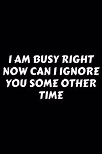 I Am Busy Right Now Can I Ignore You Some Other Time