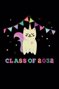 Class of 2032 Cat Notebook