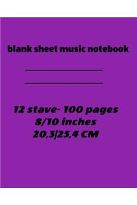 blank sheet notebook