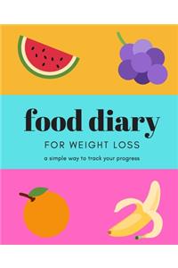 Food Diary For Weight Loss