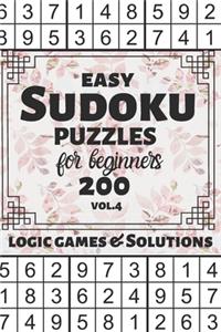 Easy Sudoku Puzzles for Beginners: 200 Easy Sudoku Logic Games and Solutions for Kids and Learners. Large Print Multiple Grids (Series Vol 4): Halloween, Thanksgiving and Christmas Gi