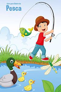 Livro para Colorir de Pesca