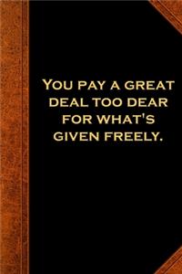 2020 Weekly Planner Shakespeare Quote Pay Given Freely 134 Pages