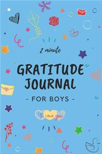 2 Minute Gratitude Journal for Boys