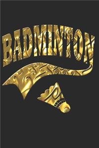 Badminton Notizbuch