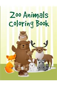 Zoo Animals Coloring Book