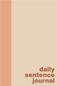 Daily Sentence Journal