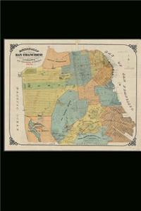 Vintage Map of San Francisco, CA (1891) Journal: 150 Page Lined Notebook/Diary
