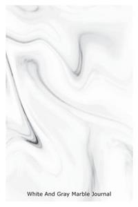 White And Gray Marble Journal