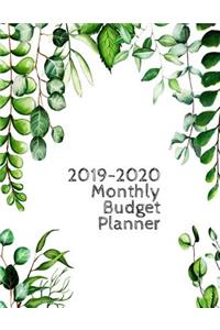 2019-2020 Monthly Budget Planner