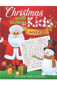 Christmas Word Search For Kids Ages 4-8
