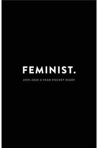 2019-2020 2-Year Pocket Diary; Feminist.