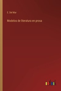 Modelos de literatura en prosa