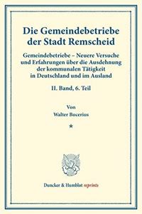 Die Gemeindebetriebe Der Stadt Remscheid