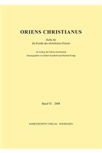 Oriens Christianus 92 (2008)