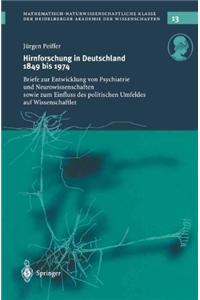 Hirnforschung in Deutschland 1849 Bis 1974