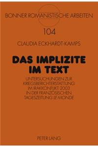 Das Implizite im Text