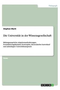 Die Universität in der Wissensgesellschaft