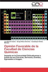 Opinion Favorable de La Facultad de Ciencias Quimicas