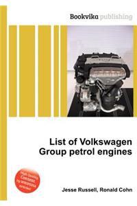 List of Volkswagen Group Petrol Engines