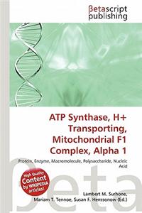 Atp Synthase, H+ Transporting, Mitochondrial F1 Complex, Alpha 1