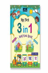 My First 3 In 1 Writing Book For Kids ( Single Color )