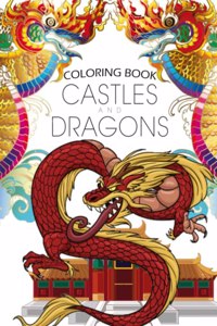 Coloring Book Castles and Dragons