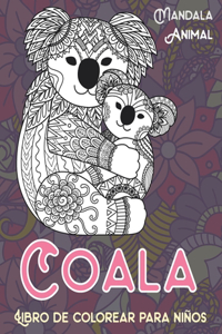 Libro de colorear para ninos - Mandala - Animal - Coala