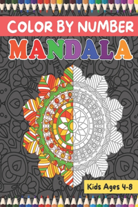 Color By Number Mandala Kids Ages 4-8