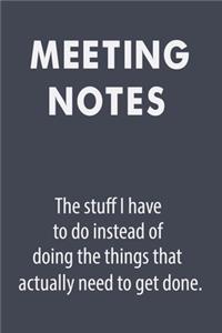 Meeting Notes