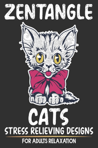 Zentangle Cats Stress Relieving Designs For Adults Relaxation
