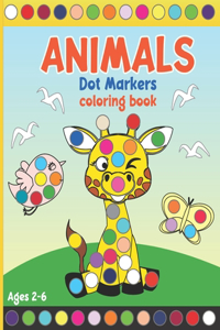 Animals Dot Markers Coloring Book