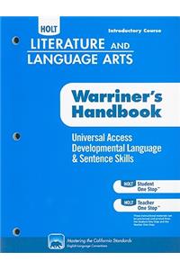 Holt Literature & Language Arts: Universal Access Developmental Language & Sentence Skills, Introductory Course