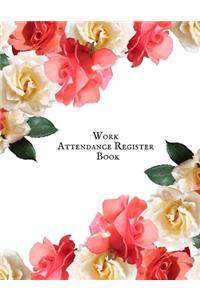 Work Attendance register Book