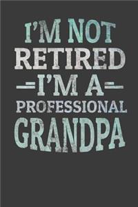 I'm Not Retired I'm A Professional Grandpa