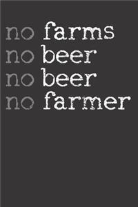 Farming Farm Beer Notebook Journal