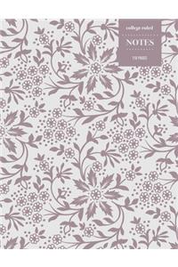 College Ruled Notes 110 Pages