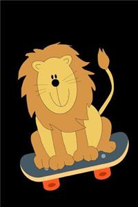 Lion Skateboarding Notebook