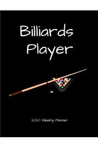 Billiards Player 2020 Weekly Planner