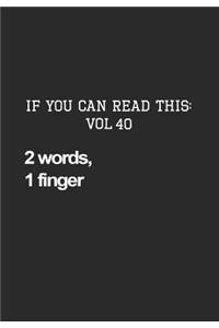 If You Can Read This