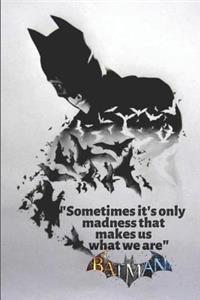 Batman Sometimes it's only madness that make us what we are
