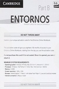 Entornos Beginning Online Workbook B Activation Card