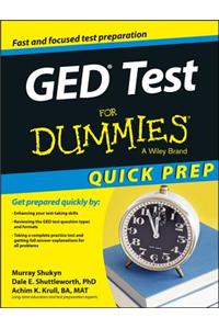 GED Test for Dummies, Quick Prep