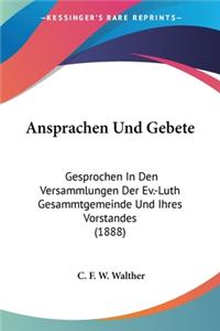 Ansprachen Und Gebete