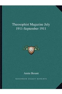 Theosophist Magazine July 1911-September 1911