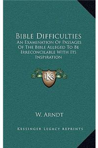 Bible Difficulties