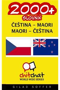 2000+ Czech - Maori Maori - Czech Vocabulary