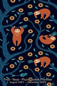 Frolicking Sloths - 2 Year Pocket Planner 2022