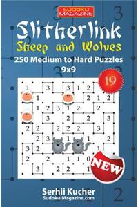 Slitherlink. Sheep and Wolves - 250 Medium to Hard Puzzles 9x9